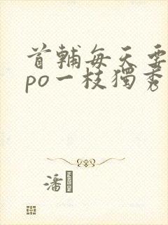 首辅每天要不够po一枝独秀全文