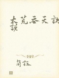 太荒吞天诀 小说