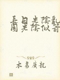 长日光阴乱作一团光阴似箭眇眇