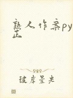 熟人作案py转正