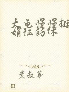 大龟慢慢挺进张娟征的休