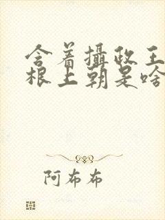 含着摄政王的紫根上朝是啥小说