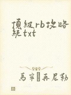 顶级rb攻略系统txt