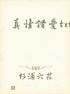 真情错爱txt
