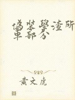 伪装学渣所有开车部分