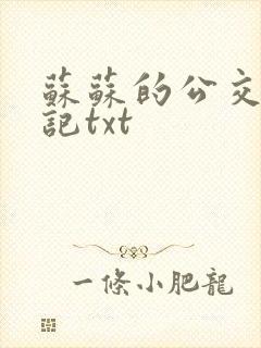 苏苏的公交车日记txt