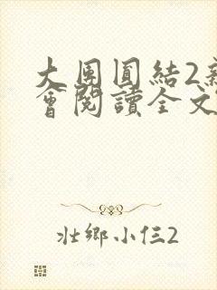 大团圆结2亲情会阅读全文