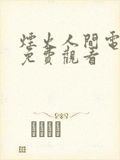 烟火人间电视剧免费观看