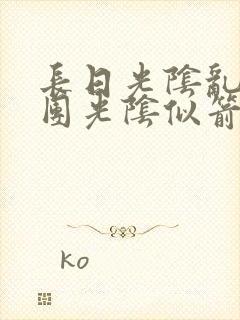 长日光阴乱作一团光阴似箭必读