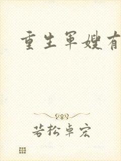 重生军嫂有空间