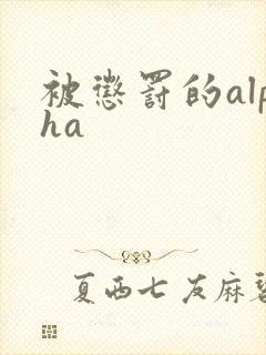 被惩罚的alpha