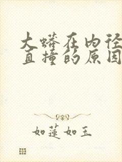 大蟒在内径横冲直撞的原因