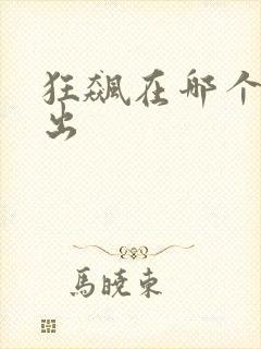 狂飙在哪个台播出