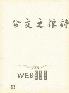 公交之狼诗晴封面