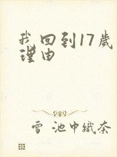 我回到17岁的理由