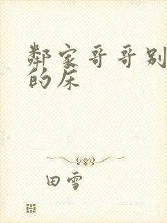 《邻家哥哥别上我的床》小说封面