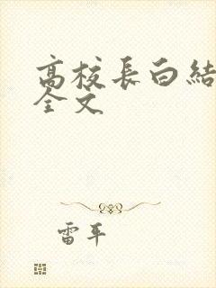 高校长白结小说全文