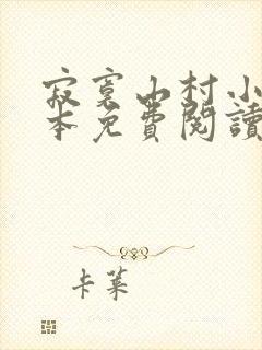 寂寞山村小说全本免费阅读