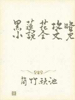 黑莲花攻略手册小说全文免费阅读笔趣阁