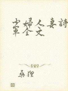少妇人妻诗雨小军全文