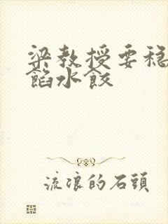 梁教授要稳住肉馅水饺