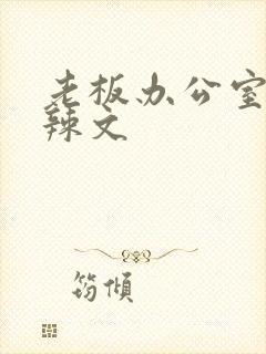 老板办公室系列辣文