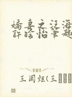娇妻之泛海之舟许晗怡笔趣阁
