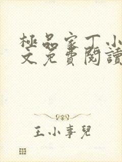 极品家丁小说全文免费阅读