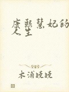 康熙慧妃的躺赢人生