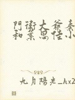 门卫大爷秦一鸣和叶思佳小说封面