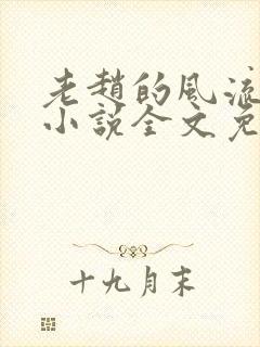 老赵的风流人生小说全文免费阅读