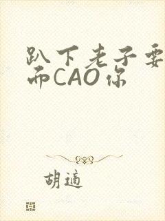 趴下老子要从后面CAO你