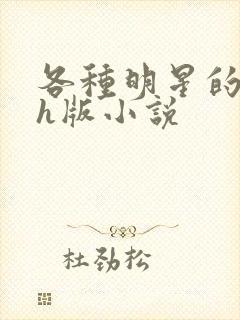 各种明星的综艺h版小说