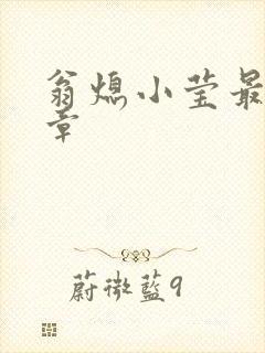 翁熄小莹最新节章