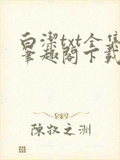 白洁txt全集笔趣阁下载