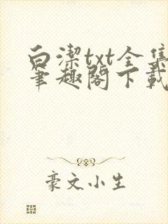 白洁txt全集笔趣阁下载