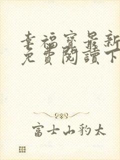 幸福宝最新章节免费阅读下载