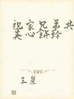 祝家兄弟共享后夹心饼干