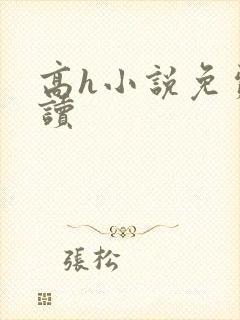 高h小说免费阅读