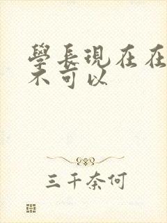 学长现在在上课不可以