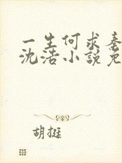 一生何求秦菲雪沈浩小说免费阅读全文