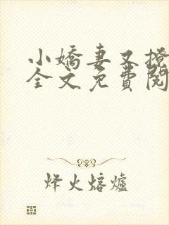 小娇妻又撩又甜全文免费阅读