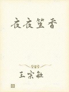 《夜夜笙香》小说封面