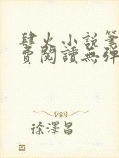 肆火小说笔趣免费阅读无弹窗