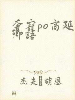 奢宠po商延宋卿语