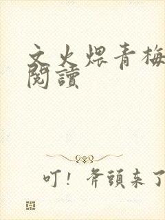 文火煨青梅免费阅读