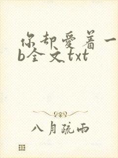 你却爱着一个sb全文txt