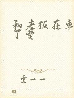 和老板在车里做了爱