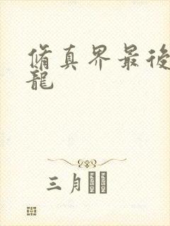 修真界最后一条龙