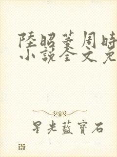 陆昭菱周时阅的小说全文免费阅读